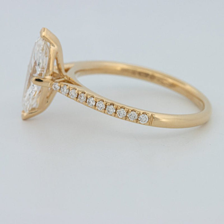 1.30 CT Marquise Cut Pavé Solitaire (LG) - ZIZOV DIAMONDS