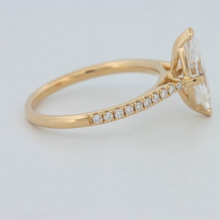 1.30 CT Marquise Cut Pavé Solitaire (LG) - ZIZOV DIAMONDS