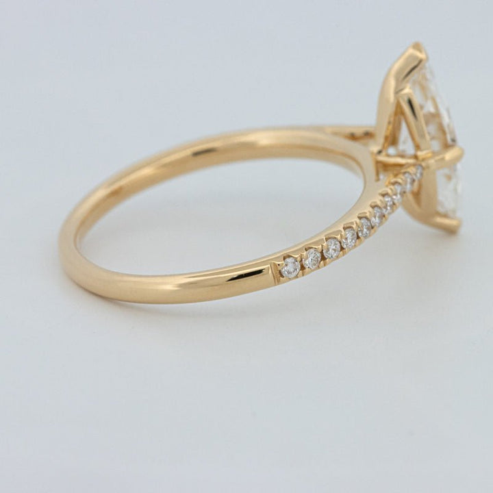 1.30 CT Marquise Cut Pavé Solitaire (LG) - ZIZOV DIAMONDS