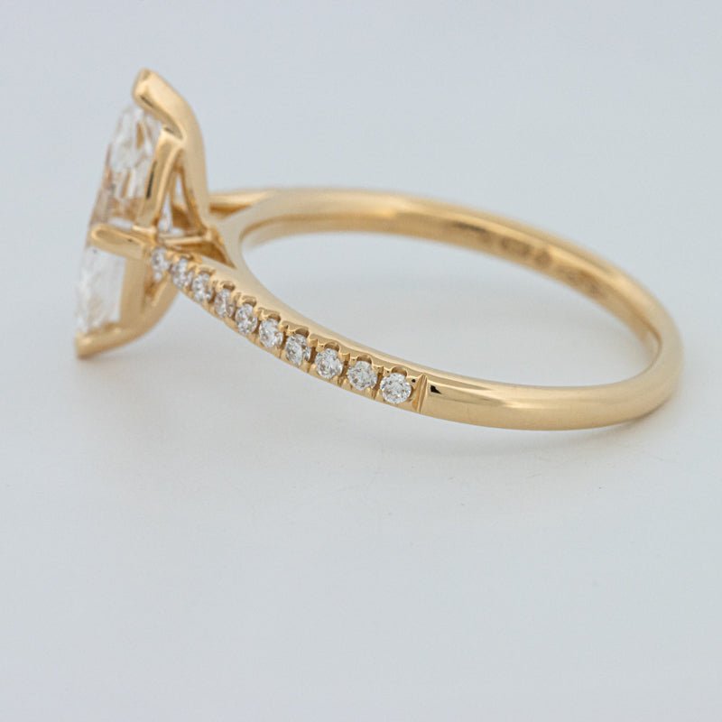 1.30 CT Marquise Cut Pavé Solitaire (LG) - ZIZOV DIAMONDS