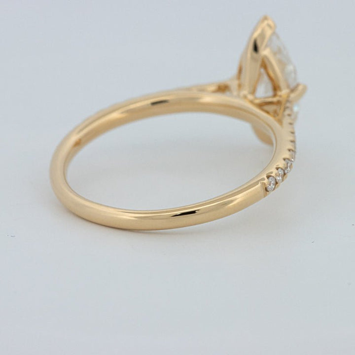 1.30 CT Marquise Cut Pavé Solitaire (LG) - ZIZOV DIAMONDS