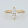 1.30 CT Marquise Cut Pavé Solitaire (LG) - ZIZOV DIAMONDS