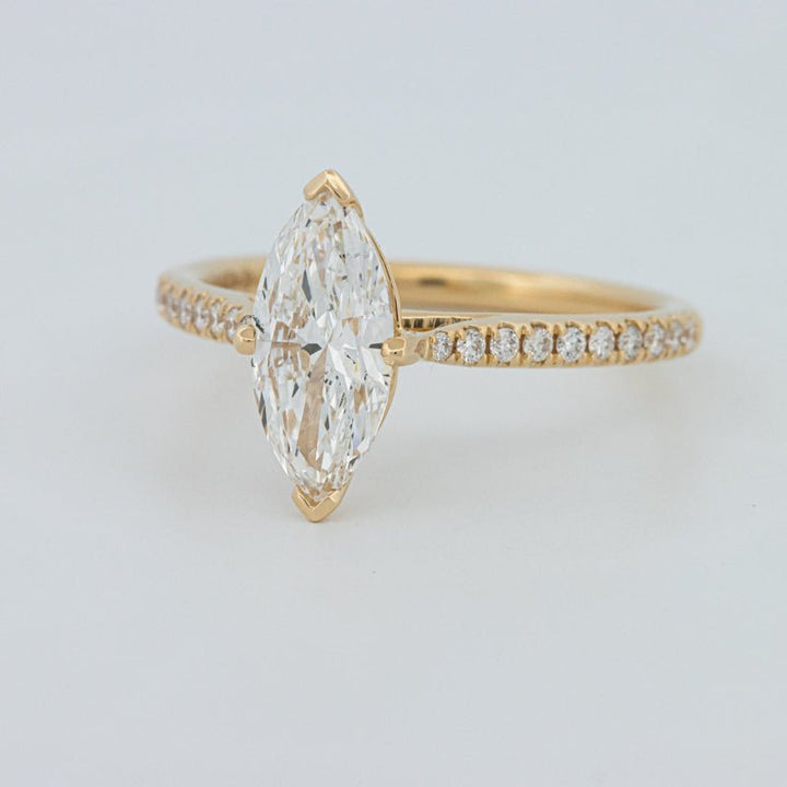 1.30 CT Marquise Cut Pavé Solitaire (LG) - ZIZOV DIAMONDS