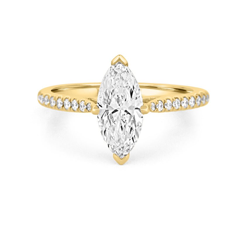 1.30 CT Marquise Cut Pavé Solitaire (LG) - ZIZOV DIAMONDS