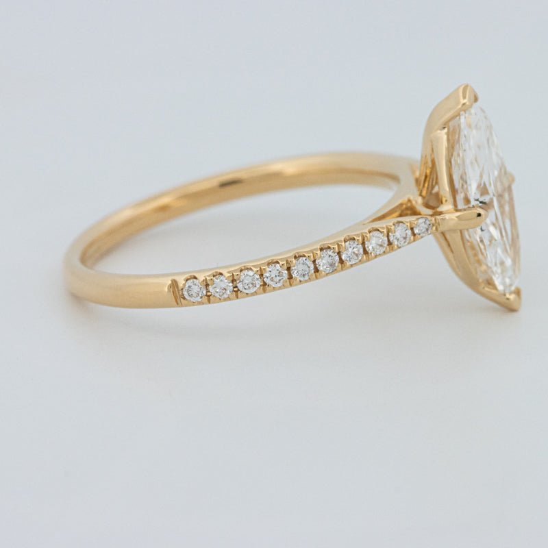 1.30 CT Marquise Cut Pavé Solitaire (LG) - ZIZOV DIAMONDS