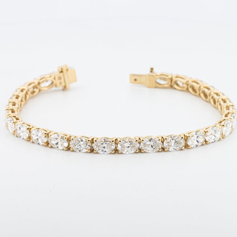 13.65 CT Oval Cut Tennis Bracelet (LG) - ZIZOV DIAMONDS