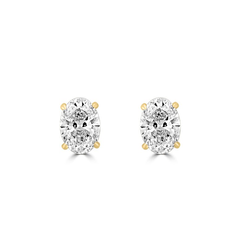 1.50 / 1.50 CT Classic Oval Studs (LG) - ZIZOV DIAMONDS