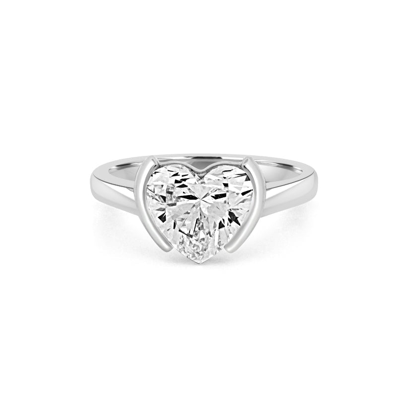 1.50 CT Heart - Shape Pinky Ring (LG) - ZIZOV DIAMONDS