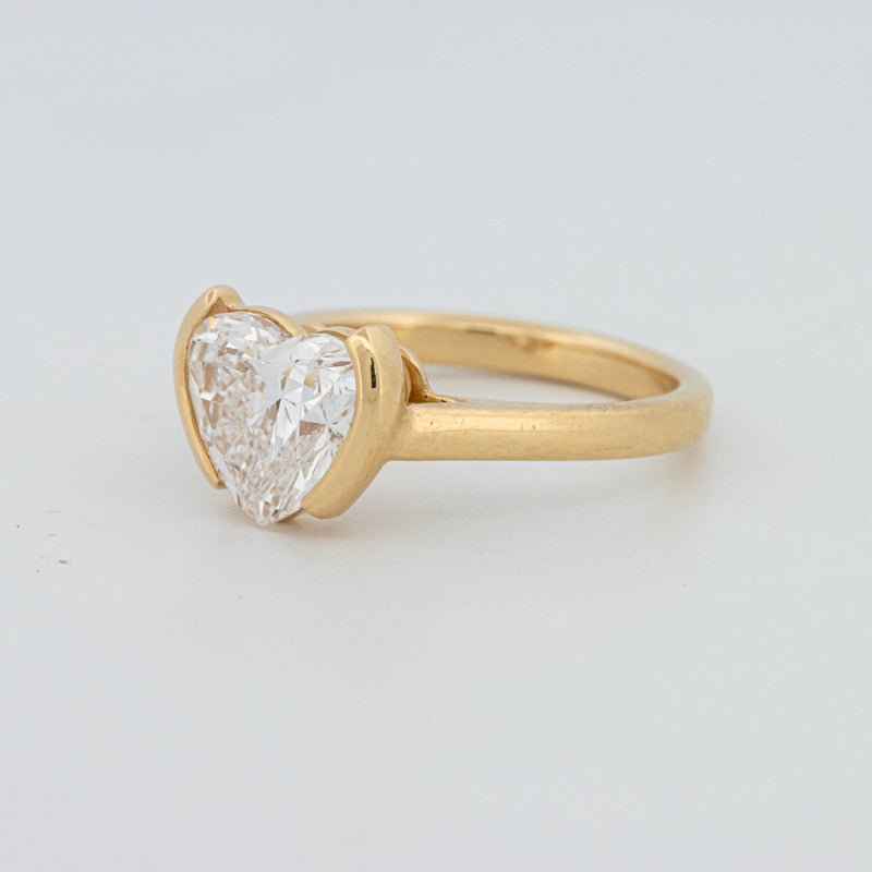 1.50 CT Heart - Shape Pinky Ring (LG) - ZIZOV DIAMONDS