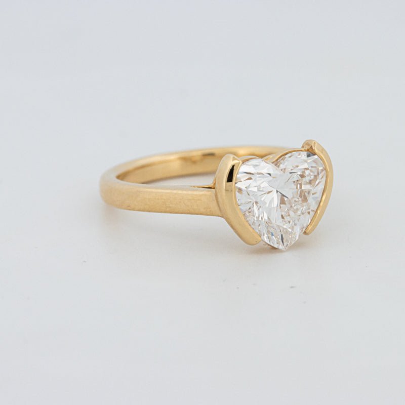 1.50 CT Heart - Shape Pinky Ring (LG) - ZIZOV DIAMONDS