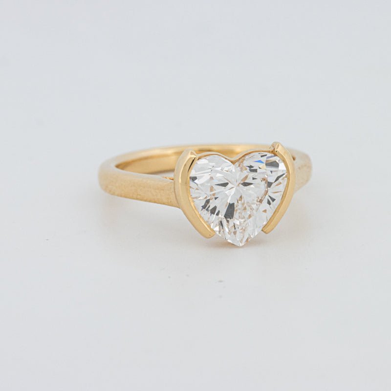 1.50 CT Heart - Shape Pinky Ring (LG) - ZIZOV DIAMONDS