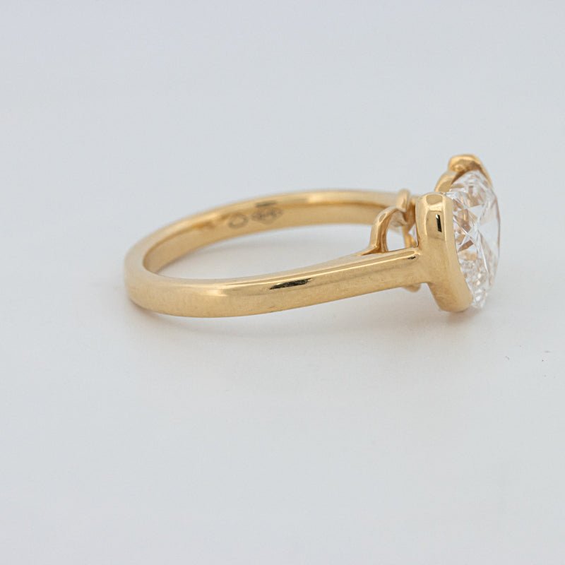 1.50 CT Heart - Shape Pinky Ring (LG) - ZIZOV DIAMONDS