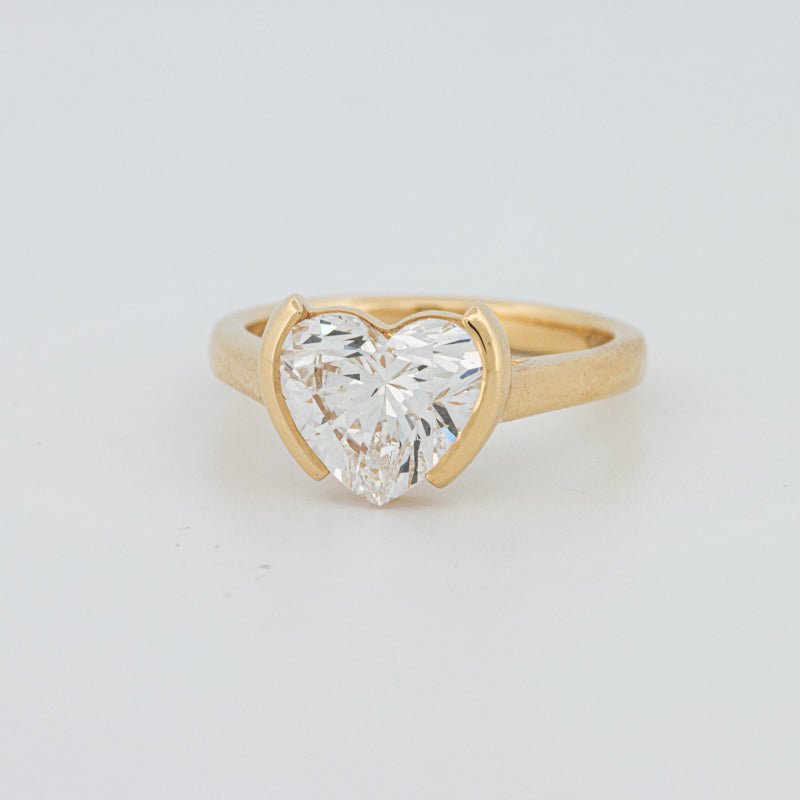 1.50 CT Heart - Shape Pinky Ring (LG) - ZIZOV DIAMONDS