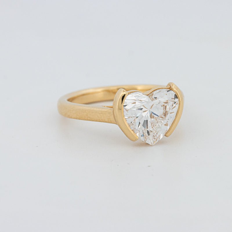 1.50 CT Heart - Shape Pinky Ring (LG) - ZIZOV DIAMONDS