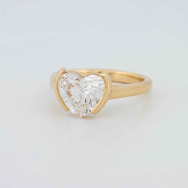 1.50 CT Heart - Shape Pinky Ring (LG) - ZIZOV DIAMONDS