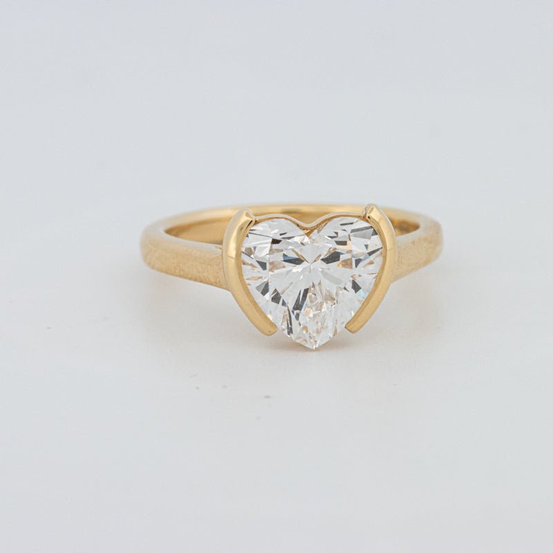 1.50 CT Heart - Shape Pinky Ring (LG) - ZIZOV DIAMONDS