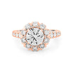 1.50 CT Round Cut Halo Pavé Solitaire (LG) - ZIZOV DIAMONDS