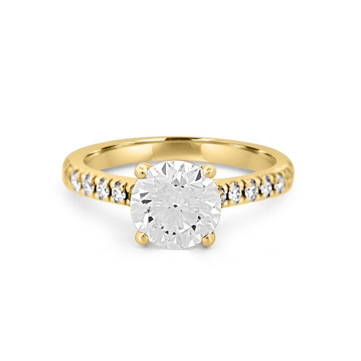 1.50 CT Round Solitaire Pavé (LG) - ZIZOV DIAMONDS