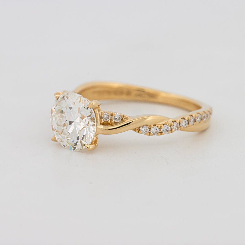 1.50 CT Round "Twist" Solitaire (LG) - ZIZOV DIAMONDS