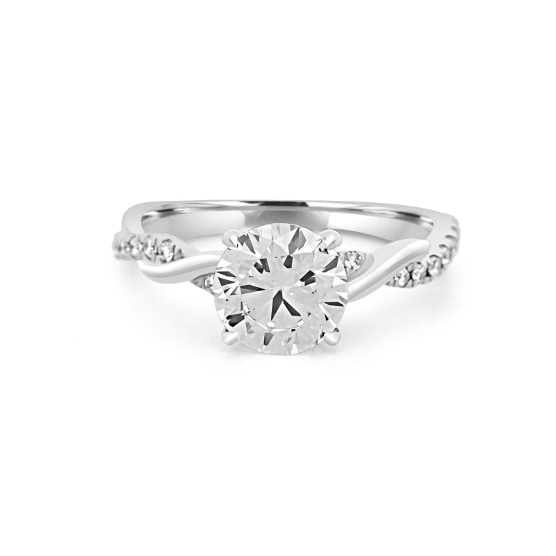 1.50 CT Round "Twist" Solitaire (LG) - ZIZOV DIAMONDS