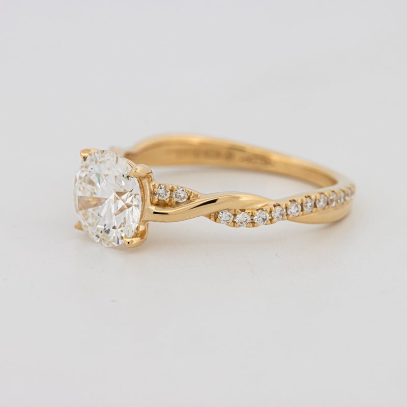 1.50 CT Round "Twist" Solitaire (LG) - ZIZOV DIAMONDS