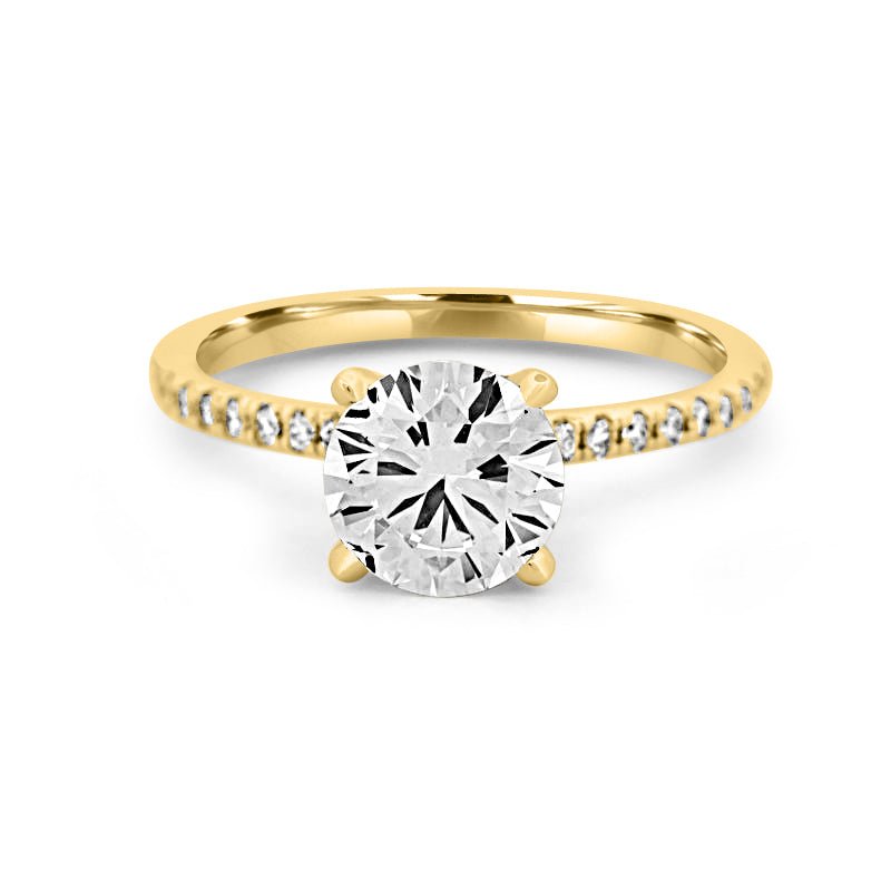 1.50 CT Under - Halo Brilliant Cut Pavé Solitaire (LG) - ZIZOV DIAMONDS