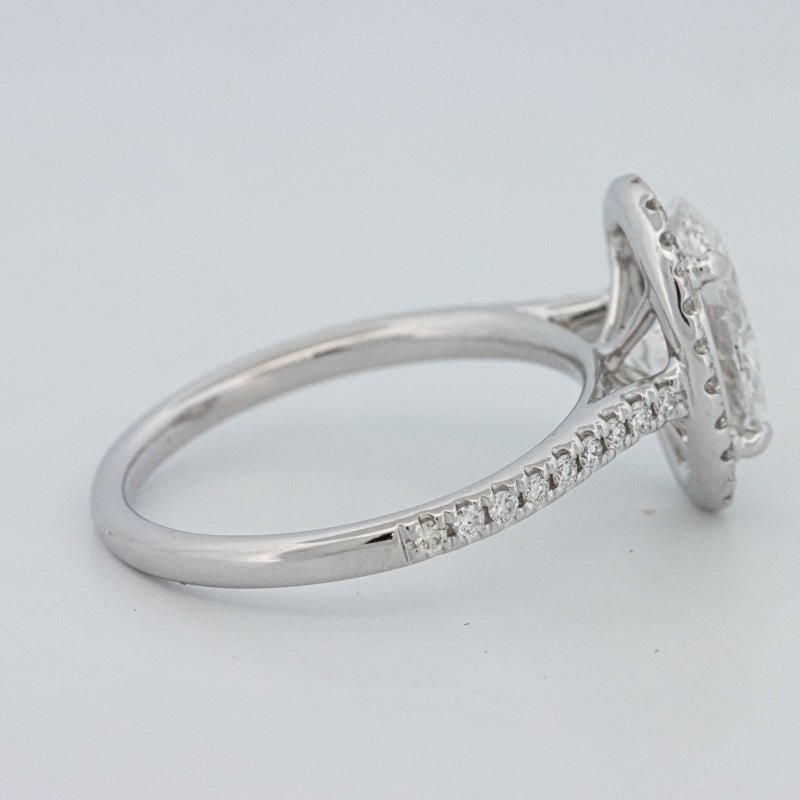 1.54 CT Oval Cut Halo Pavé Ring (LG) - ZIZOV DIAMONDS
