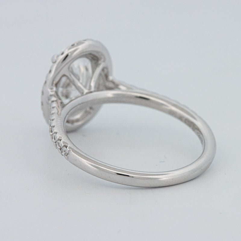 1.54 CT Oval Cut Halo Pavé Ring (LG) - ZIZOV DIAMONDS