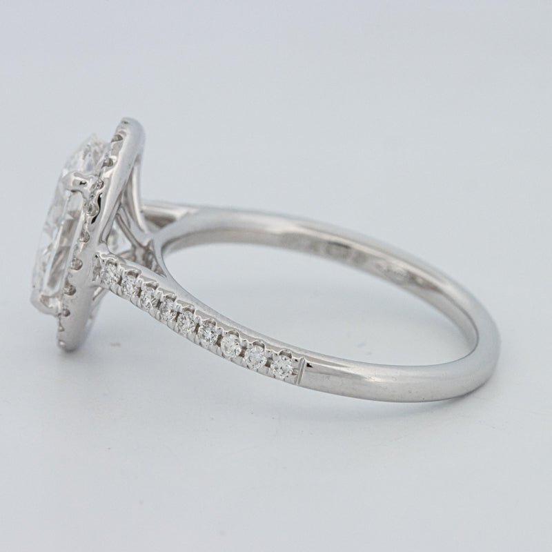 1.54 CT Oval Cut Halo Pavé Ring (LG) - ZIZOV DIAMONDS