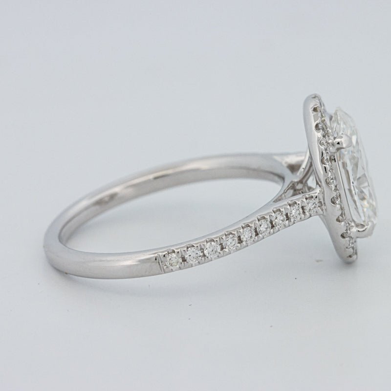 1.54 CT Oval Cut Halo Pavé Ring (LG) - ZIZOV DIAMONDS
