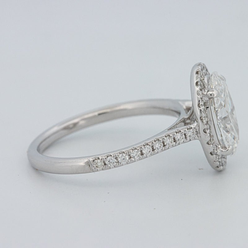 1.54 CT Oval Cut Halo Pavé Ring (LG) - ZIZOV DIAMONDS