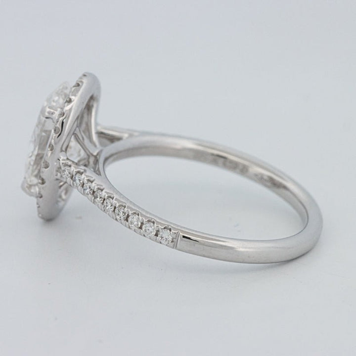 1.54 CT Oval Cut Halo Pavé Ring (LG) - ZIZOV DIAMONDS
