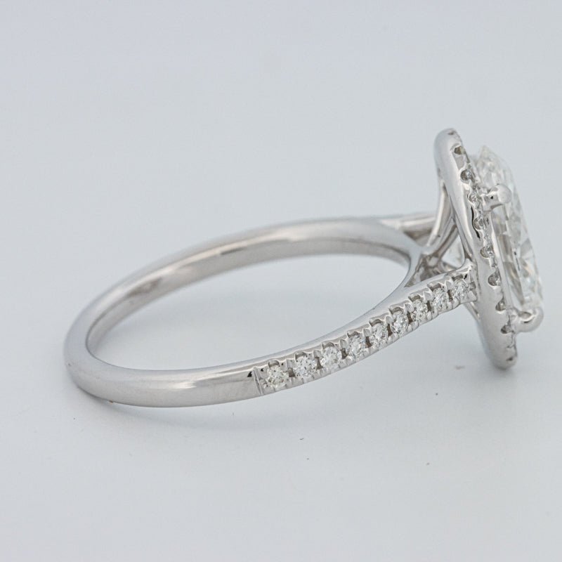 1.54 CT Oval Cut Halo Pavé Ring (LG) - ZIZOV DIAMONDS