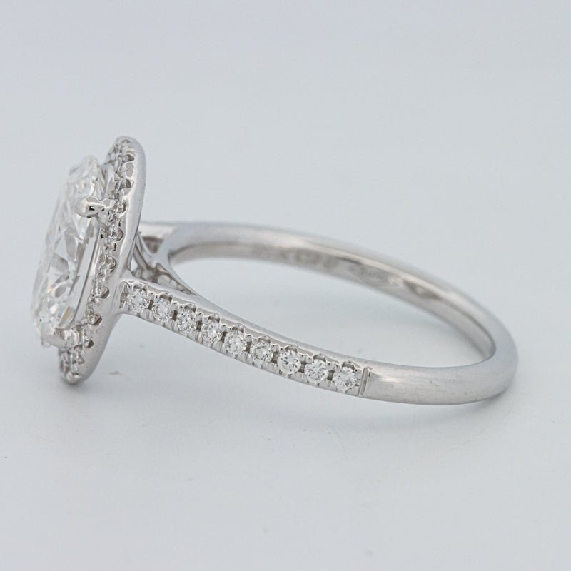 1.54 CT Oval Cut Halo Pavé Ring (LG) - ZIZOV DIAMONDS
