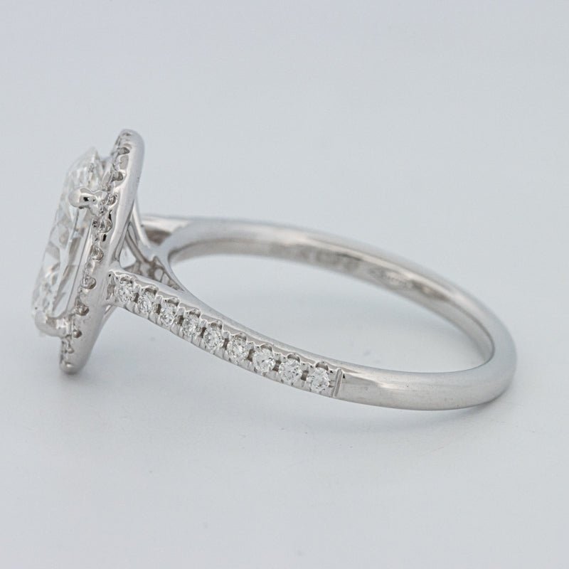 1.54 CT Oval Cut Halo Pavé Ring (LG) - ZIZOV DIAMONDS
