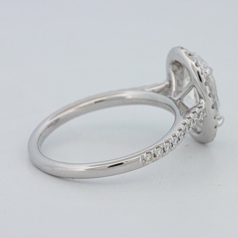 1.54 CT Oval Cut Halo Pavé Ring (LG) - ZIZOV DIAMONDS