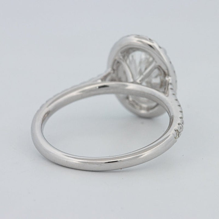 1.54 CT Oval Cut Halo Pavé Ring (LG) - ZIZOV DIAMONDS
