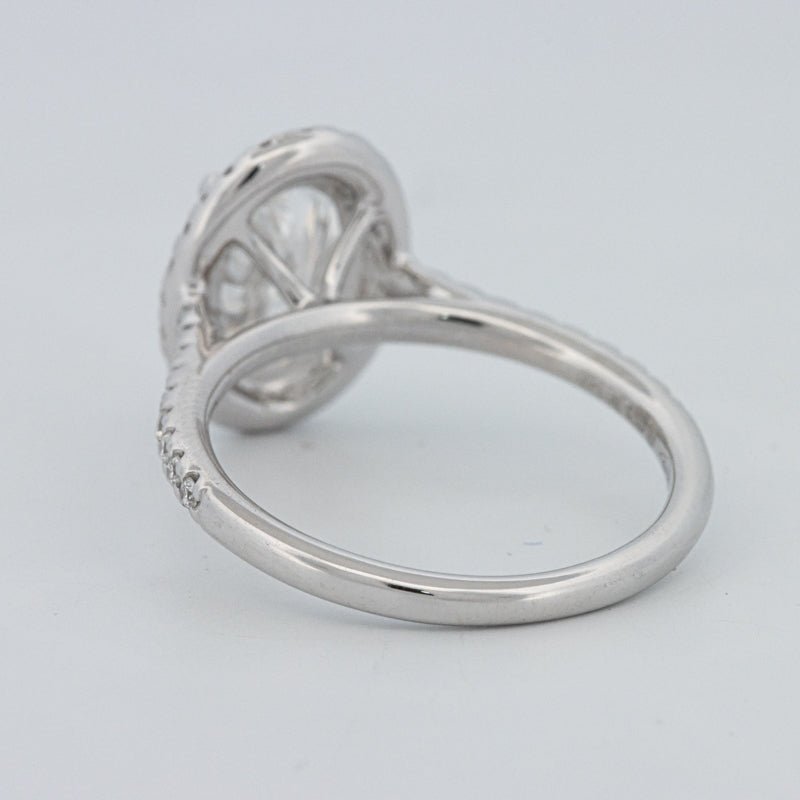 1.54 CT Oval Cut Halo Pavé Ring (LG) - ZIZOV DIAMONDS