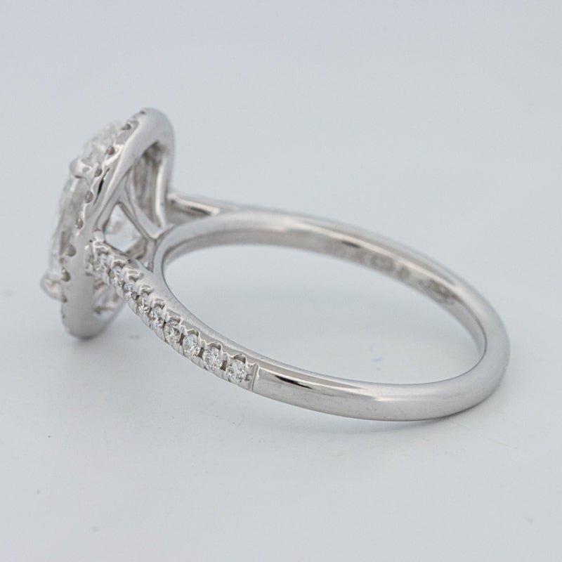 1.54 CT Oval Cut Halo Pavé Ring (LG) - ZIZOV DIAMONDS