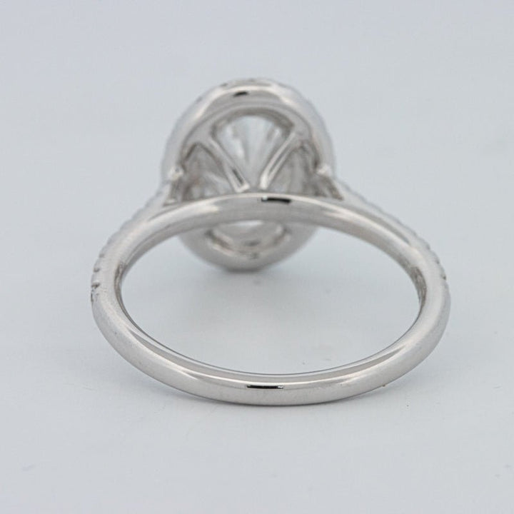 1.54 CT Oval Cut Halo Pavé Ring (LG) - ZIZOV DIAMONDS