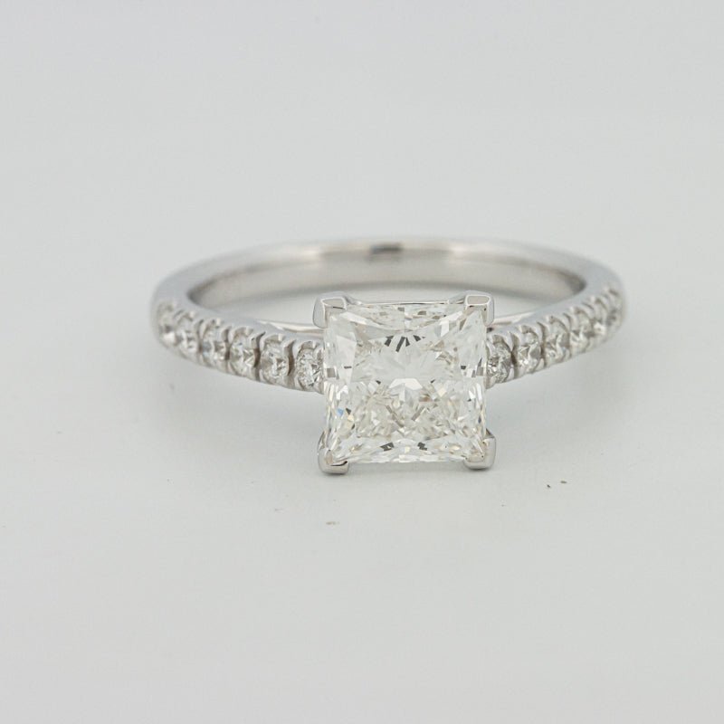 1,75 CT Princess Cut Pavé Solitaire (LG) - ZIZOV DIAMONDS