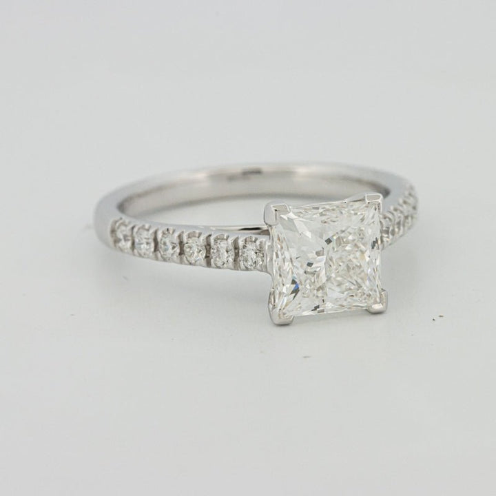 1,75 CT Princess Cut Pavé Solitaire (LG) - ZIZOV DIAMONDS