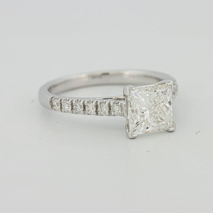 1,75 CT Princess Cut Pavé Solitaire (LG) - ZIZOV DIAMONDS