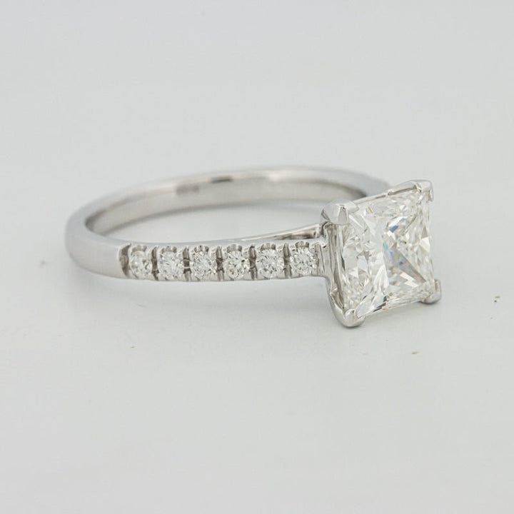 1,75 CT Princess Cut Pavé Solitaire (LG) - ZIZOV DIAMONDS