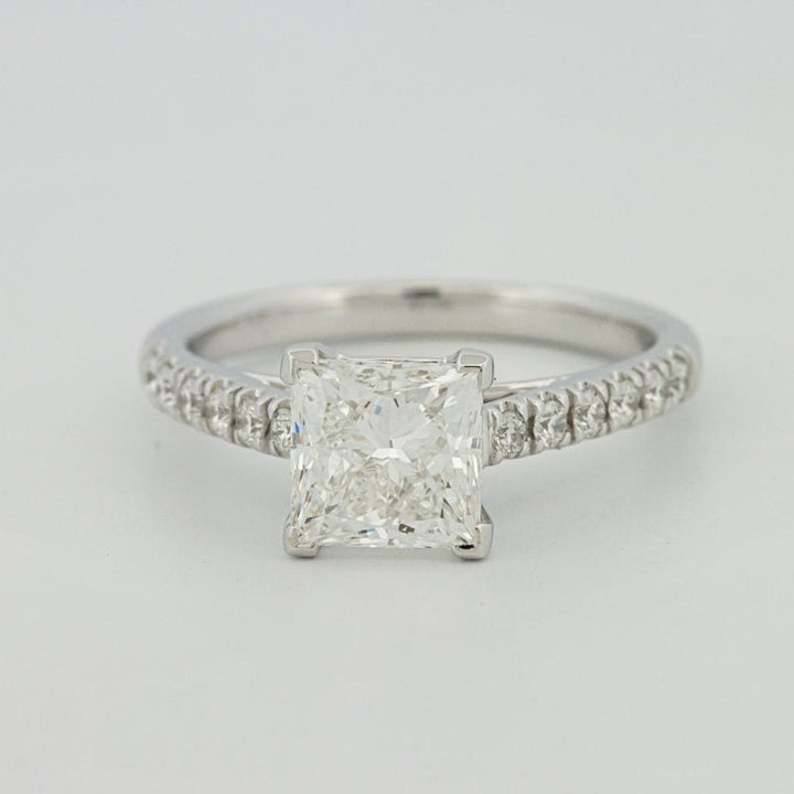 1,75 CT Princess Cut Pavé Solitaire (LG) - ZIZOV DIAMONDS