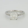 1,75 CT Princess Cut Pavé Solitaire (LG) - ZIZOV DIAMONDS