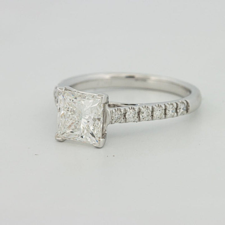 1,75 CT Princess Cut Pavé Solitaire (LG) - ZIZOV DIAMONDS