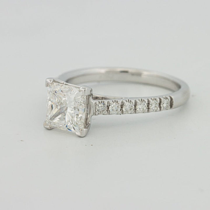 1,75 CT Princess Cut Pavé Solitaire (LG) - ZIZOV DIAMONDS