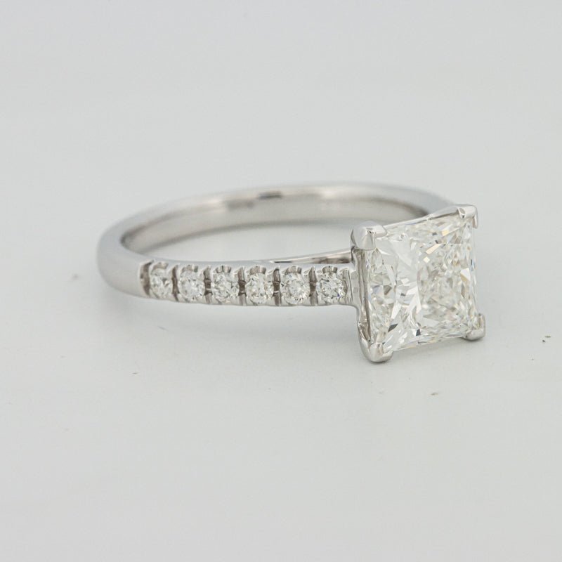 1,75 CT Princess Cut Pavé Solitaire (LG) - ZIZOV DIAMONDS