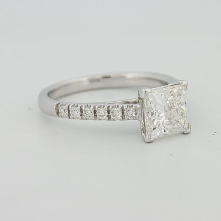 1,75 CT Princess Cut Pavé Solitaire (LG) - ZIZOV DIAMONDS